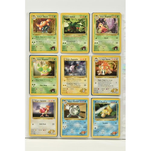 475 - POKEMON COMPLETE GYM HEROES SET, all 132 cards are present, no first editions are included, conditio... 