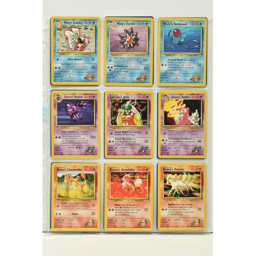 475 - POKEMON COMPLETE GYM HEROES SET, all 132 cards are present, no first editions are included, conditio... 