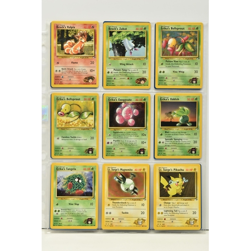 475 - POKEMON COMPLETE GYM HEROES SET, all 132 cards are present, no first editions are included, conditio... 