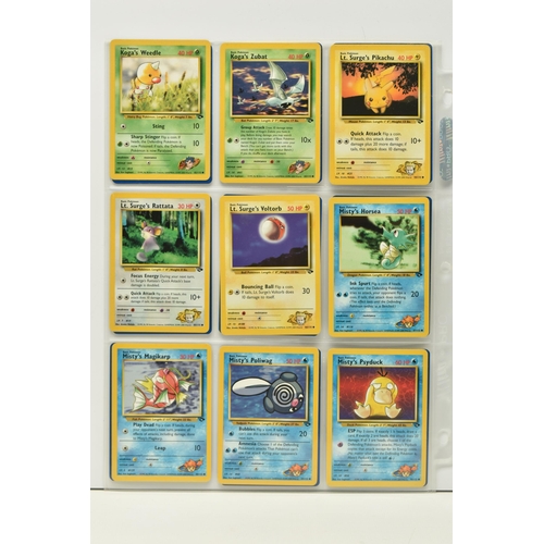 476 - POKEMON COMPLETE GYM CHALLENGE SET, all 132 cards are present, Sabrina's Golduck 12/132 is a first e... 