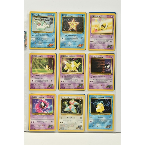 476 - POKEMON COMPLETE GYM CHALLENGE SET, all 132 cards are present, Sabrina's Golduck 12/132 is a first e... 