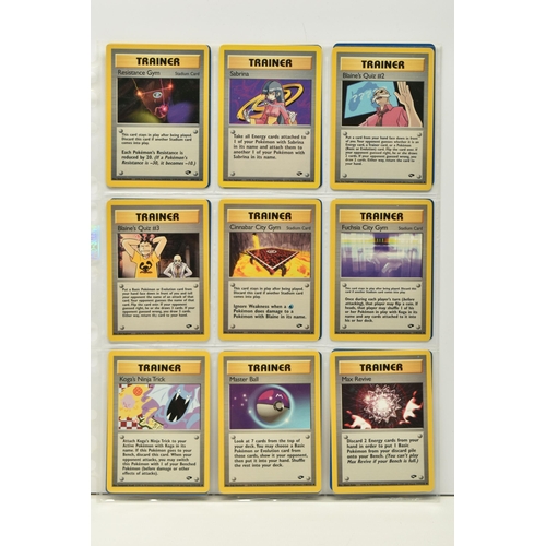 476 - POKEMON COMPLETE GYM CHALLENGE SET, all 132 cards are present, Sabrina's Golduck 12/132 is a first e... 