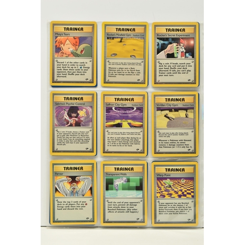 476 - POKEMON COMPLETE GYM CHALLENGE SET, all 132 cards are present, Sabrina's Golduck 12/132 is a first e... 