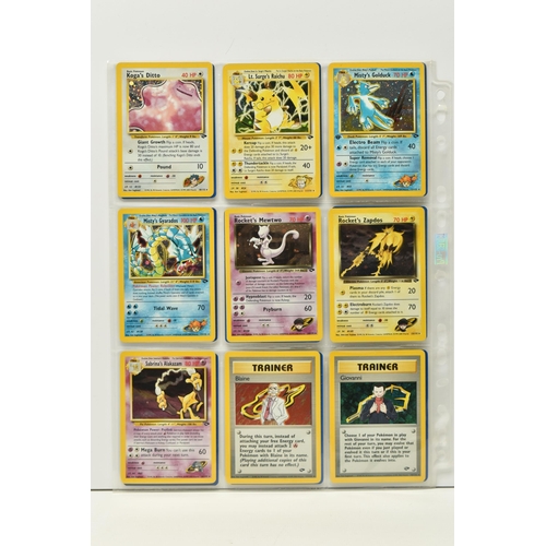 476 - POKEMON COMPLETE GYM CHALLENGE SET, all 132 cards are present, Sabrina's Golduck 12/132 is a first e... 