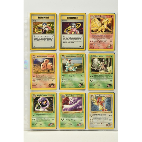 476 - POKEMON COMPLETE GYM CHALLENGE SET, all 132 cards are present, Sabrina's Golduck 12/132 is a first e... 