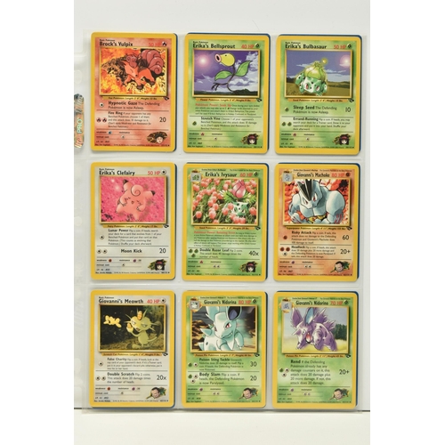 476 - POKEMON COMPLETE GYM CHALLENGE SET, all 132 cards are present, Sabrina's Golduck 12/132 is a first e... 