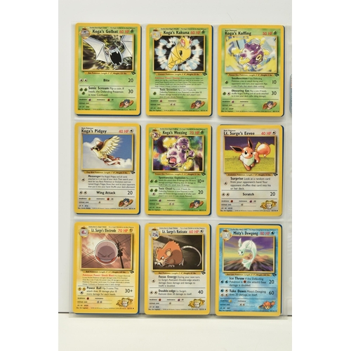 476 - POKEMON COMPLETE GYM CHALLENGE SET, all 132 cards are present, Sabrina's Golduck 12/132 is a first e... 