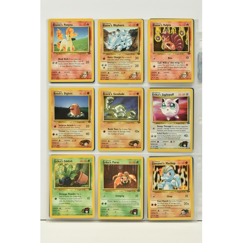 476 - POKEMON COMPLETE GYM CHALLENGE SET, all 132 cards are present, Sabrina's Golduck 12/132 is a first e... 