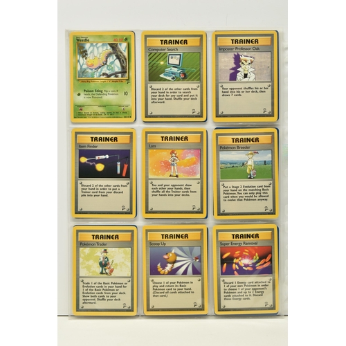 477 - POKEMON COMPLETE BASE SET 2, all 130 cards are present, condition ranges from lightly played to exce... 