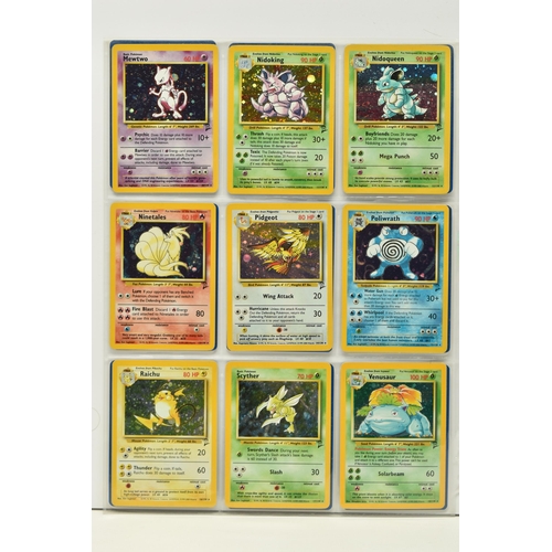 477 - POKEMON COMPLETE BASE SET 2, all 130 cards are present, condition ranges from lightly played to exce... 