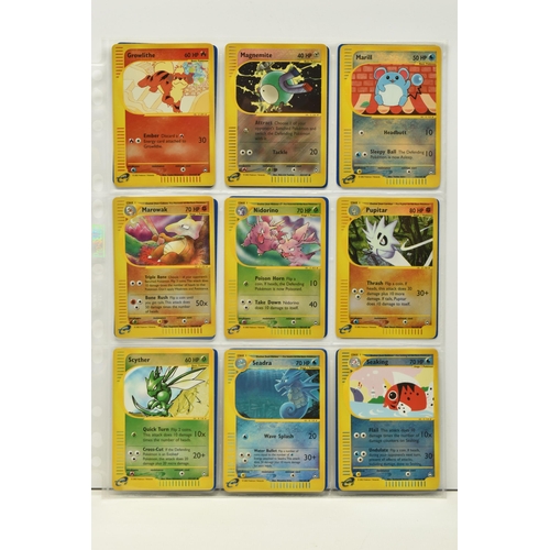 484 - POKEMON COMPLETE AQUAPOLIS MASTER SET, all cards are present, including the secret rare Kingdra, Lug... 