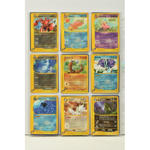 484 - POKEMON COMPLETE AQUAPOLIS MASTER SET, all cards are present, including the secret rare Kingdra, Lug... 