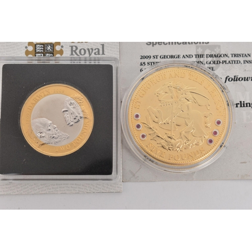 148 - TWO COINS, to include a cased '2009 UK Charles Darwin £2 Silver Proof Coin, with COA, and a cased 20... 