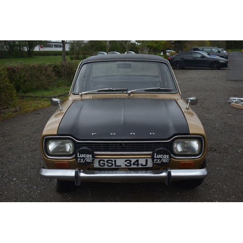 1000 - A 1971 FORD ESCORT MK I 1300XL FOUR DOOR SALOON, first registered 16/03/1971 with registration plate... 