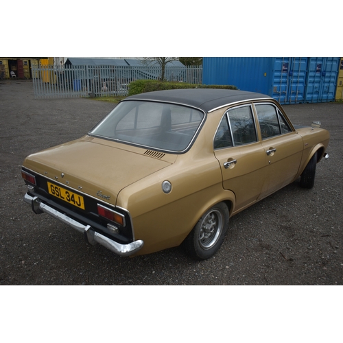 1000 - A 1971 FORD ESCORT MK I 1300XL FOUR DOOR SALOON, first registered 16/03/1971 with registration plate... 