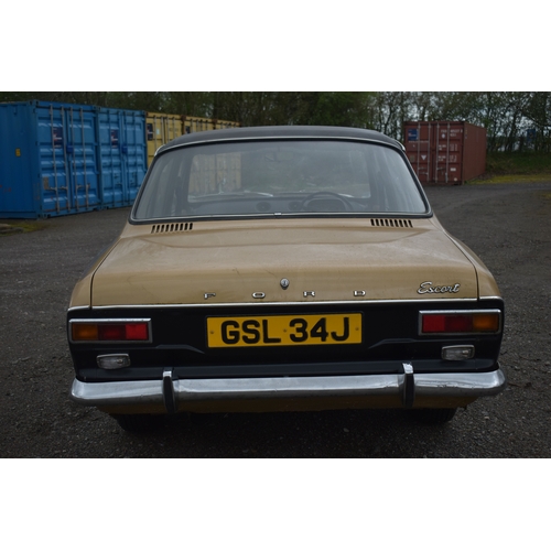 1000 - A 1971 FORD ESCORT MK I 1300XL FOUR DOOR SALOON, first registered 16/03/1971 with registration plate... 