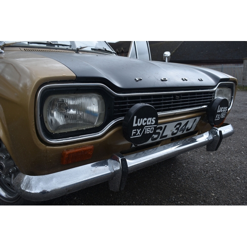 1000 - A 1971 FORD ESCORT MK I 1300XL FOUR DOOR SALOON, first registered 16/03/1971 with registration plate... 