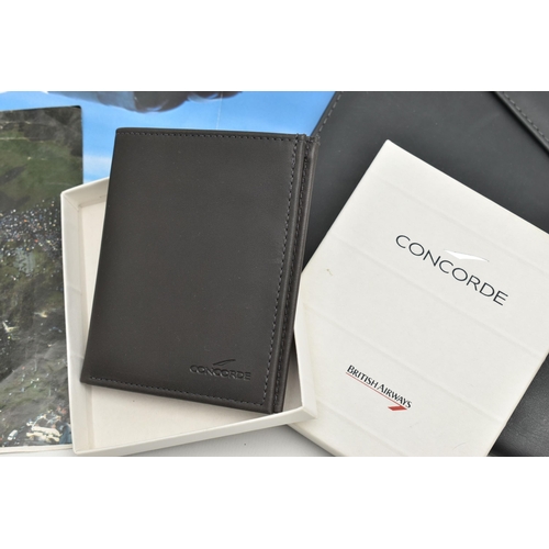 200 - CONCORDE MEMORABILLIA, a document folder includes an A2 photograph of Concorde, a writing pad and pe... 