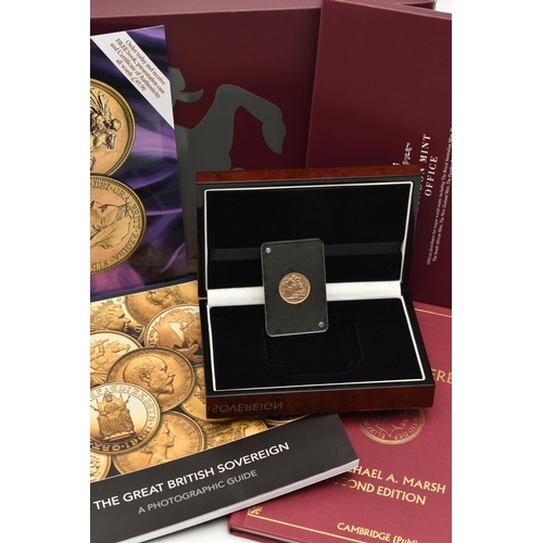 203 - A BOXED LONDON MINT OFFICE VICTORIA 1899 FULL GOLD SOVEREIGN, with relivent paperwork 22.05mm diamet... 