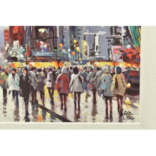 311 - HENDERSON CISZ (BRAZIL 1960) 'CITY OF LIGHTS', a signed artist print on board depicting a New York s... 