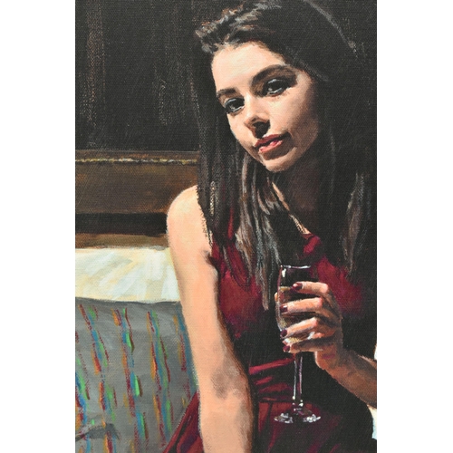 316 - FABIAN PEREZ (ARGENTINA 1967) 'BELLA', a signed limited edition portrait of a female figure sitting ... 