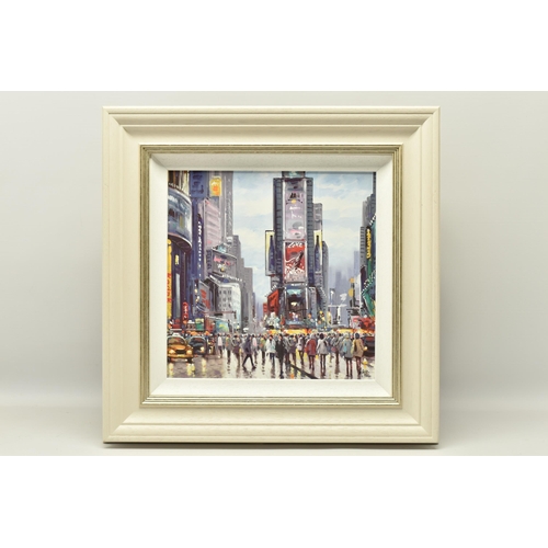 311 - HENDERSON CISZ (BRAZIL 1960) 'CITY OF LIGHTS', a signed artist print on board depicting a New York s... 