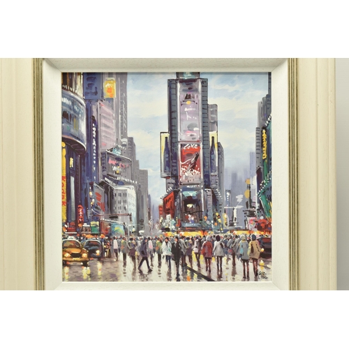 311 - HENDERSON CISZ (BRAZIL 1960) 'CITY OF LIGHTS', a signed artist print on board depicting a New York s... 