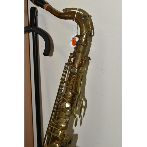 323 - A DEARMAN PRESIDENT TENOR SAXOPHONE, serial no 10373, engraved with 'Dearman, President, Foreign' an... 