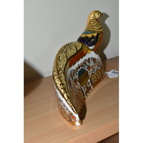 349 - A ROYAL CROWN DERBY SIGNATURE EDITION PAPERWEIGHT, 'Golden Pheasant - The 250 Collection' to celebra... 