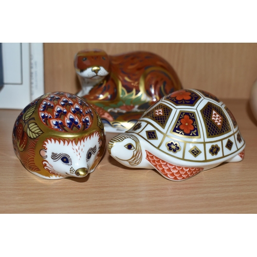 353 - FOUR ROYAL CROWN DERBY PAPERWEIGHTS, comprising a Duck-billed Platypus from The Australian Collectio... 