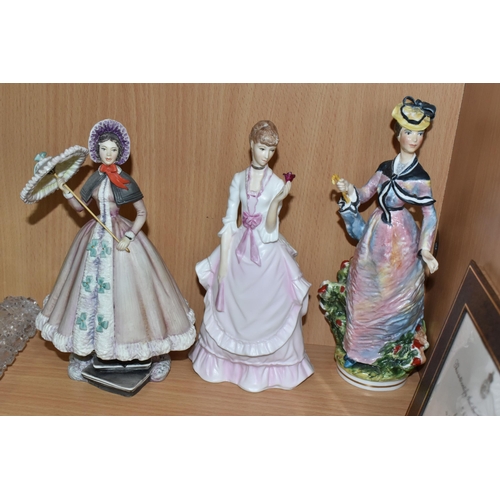 369 - SIX ROYAL WORCESTER FIGURINES, comprising Camille from a limited edition of 500, with certificate (c... 