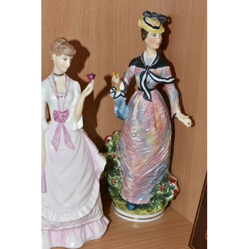 369 - SIX ROYAL WORCESTER FIGURINES, comprising Camille from a limited edition of 500, with certificate (c... 