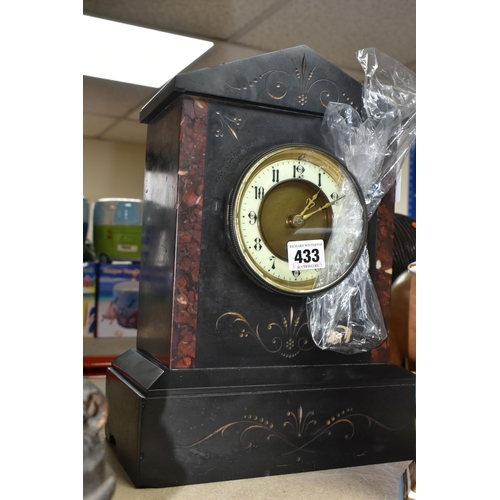 433 - TWO CARRIAGE CLOCKS AND ONE MANTEL CLOCK, including two Bradford Exchange Limited Edition Clocks 'He... 