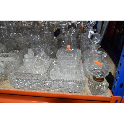 449 - A LARGE VARIETY OF CRYSTAL CUT CLASS DECORATIVE WEAR including six 'Bohemian Crystal' glasses in ori... 