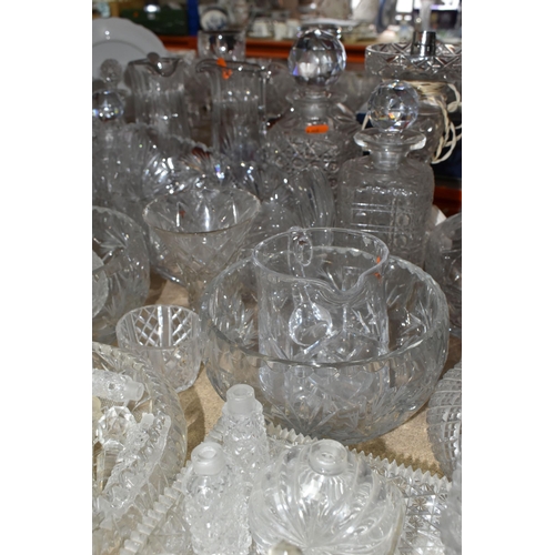 449 - A LARGE VARIETY OF CRYSTAL CUT CLASS DECORATIVE WEAR including six 'Bohemian Crystal' glasses in ori... 