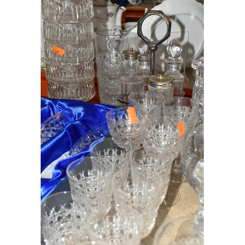 449 - A LARGE VARIETY OF CRYSTAL CUT CLASS DECORATIVE WEAR including six 'Bohemian Crystal' glasses in ori... 