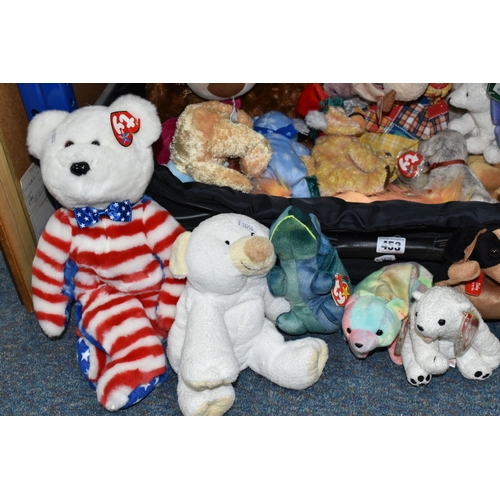 453 - ONE CASE OF PLUSH TOYS INCLUDING TY BEANIE BABIES, RUSS BEARS, KEEL, AND A MAX ZAFF DOLL, ETC, a wid... 