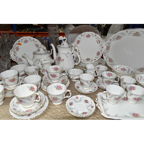 458 - ROYAL ALBERT 'TRANQUILITY' DINNER SET, including six coffee cups and saucers, six tea cups and sauce... 