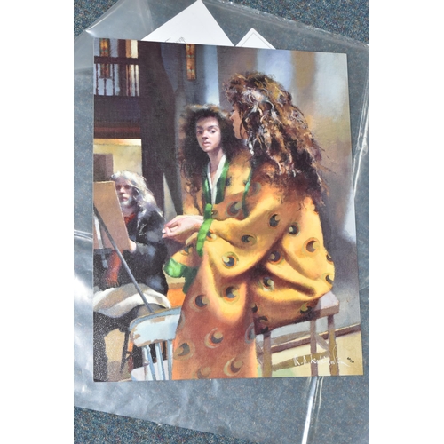 538 - ROBERT LENKIEWICZ (BRITISH 1941-2002) 'ANNA IN YELLOW KIMONO AT LOWER COMPTON', a limited edition pr... 