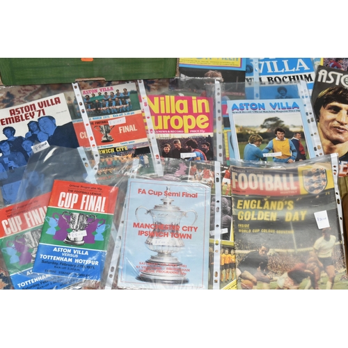 579 - A QUANTITY OF ASSORTED FOOTBALL PROGRAMMES, majority are 1970s and 1980s Aston Villa home programmes... 