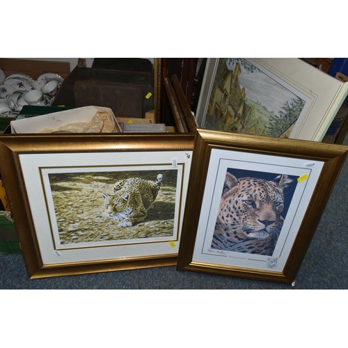 552 - TWO BOXES AND LOOSE ADVERTISING TINS, PICTURES AND SHOES, to include approximately twenty vintage an... 