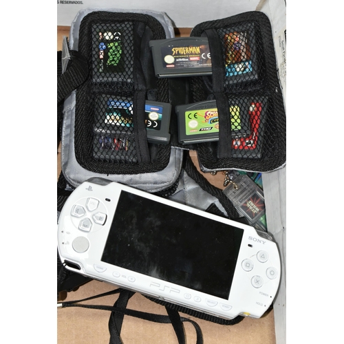 606 - NINTENDO GAMEBOY ADVANCE AND A JAPANESE SONY PSP CONSOLES, Gameboy Advance includes Shrek 2, The Inc... 