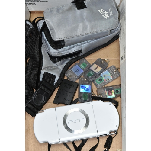 606 - NINTENDO GAMEBOY ADVANCE AND A JAPANESE SONY PSP CONSOLES, Gameboy Advance includes Shrek 2, The Inc... 