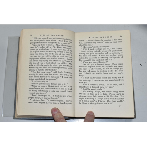 608 - MITFORD, NANCY, 'WIGS ON THE GREEN', published Thornton Butterworth Ltd, first edition 1935, lacks d... 