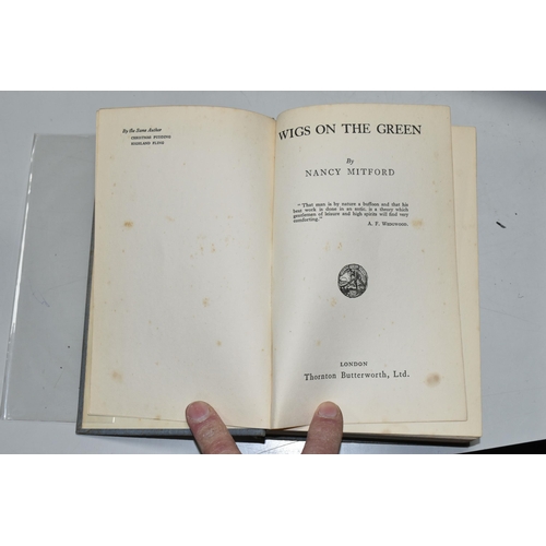 608 - MITFORD, NANCY, 'WIGS ON THE GREEN', published Thornton Butterworth Ltd, first edition 1935, lacks d... 