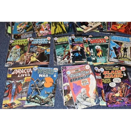 612 - ONE BOX OF VINTAGE COMICS, are primarily horror themed, comic condition varies (1 box)