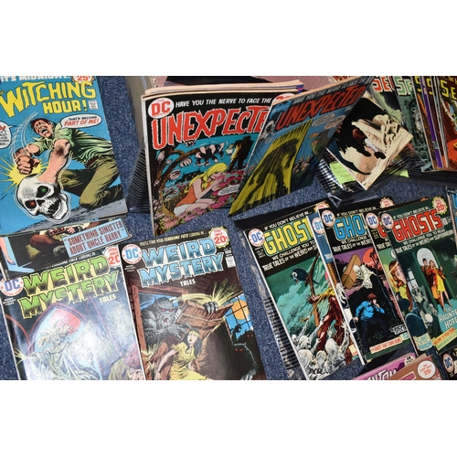 612 - ONE BOX OF VINTAGE COMICS, are primarily horror themed, comic condition varies (1 box)