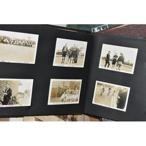 649 - ONE BOX OF EPHEMERA containing albums of early 20th century postcards from Europe and the UK, scrapb... 