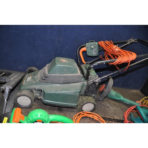 1064 - A BLACK AND DECKER GR360 ELECTRIC LAWN MOWER, a Black and Decker Strimmer (both PAT pass and working... 