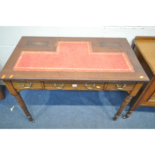 1253 - AN EDWARDIAN WALNUT TWO DOOR WASHSTAND, width 111cm x depth 50cm x height 75cm, along with an Edward... 